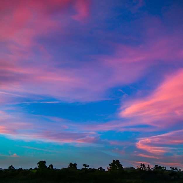 El color del cielo de la noche