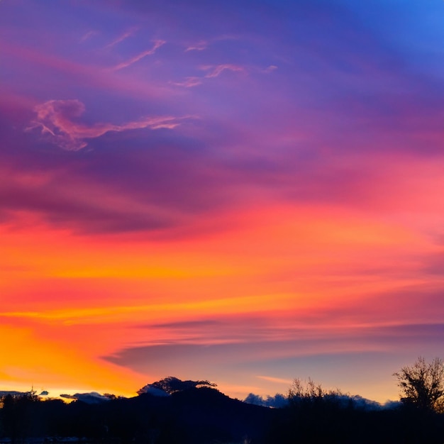 El color del cielo de la noche