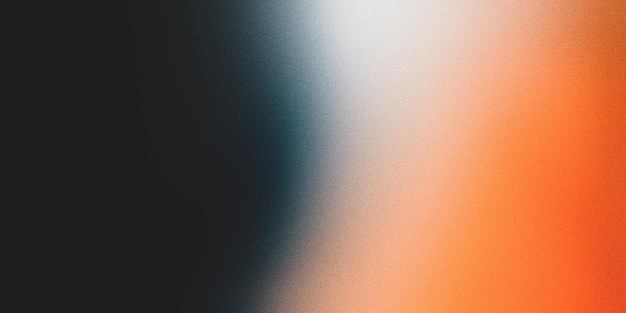 Foto color degradado fondo granulado rojo naranja blanco puntos iluminados en efecto de textura de ruido negro