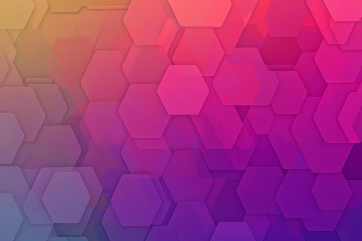 Foto color de fondo hexagonal