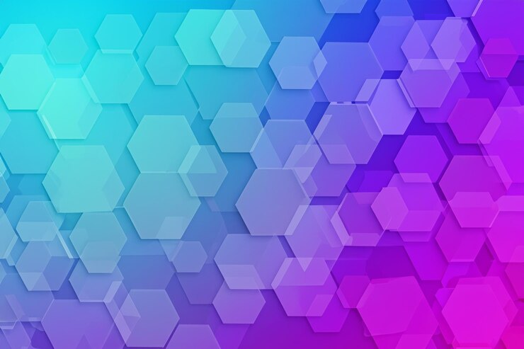 Foto color de fondo hexagonal