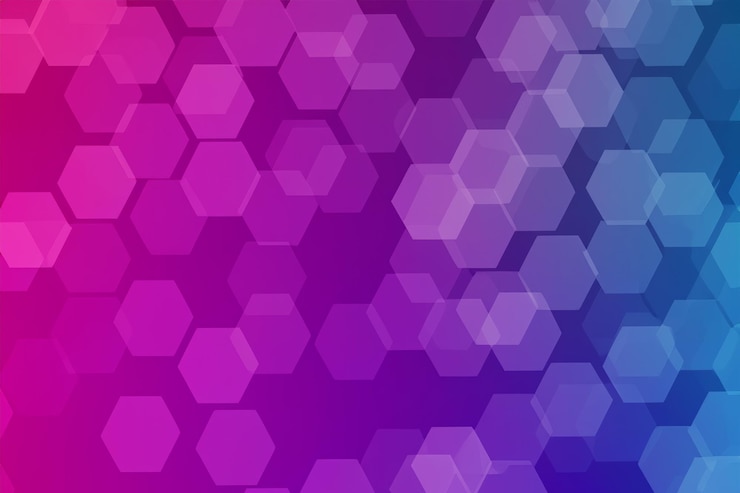 Foto color de fondo hexagonal