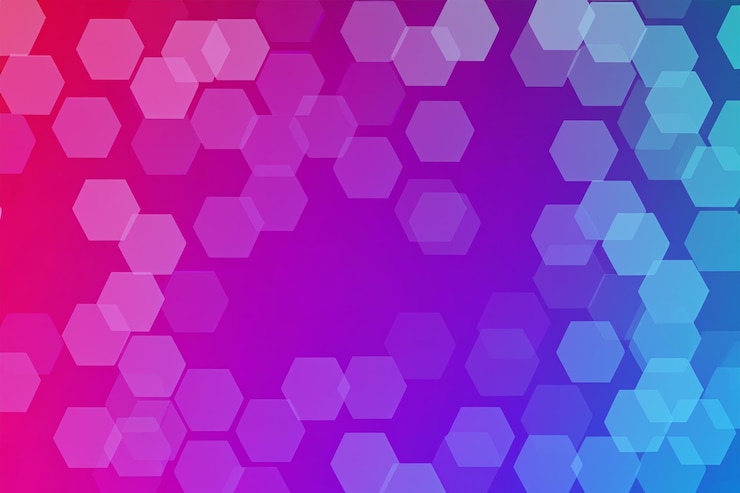 Foto color de fondo hexagonal