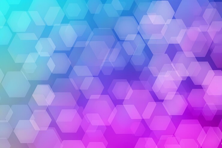 Foto color de fondo hexagonal