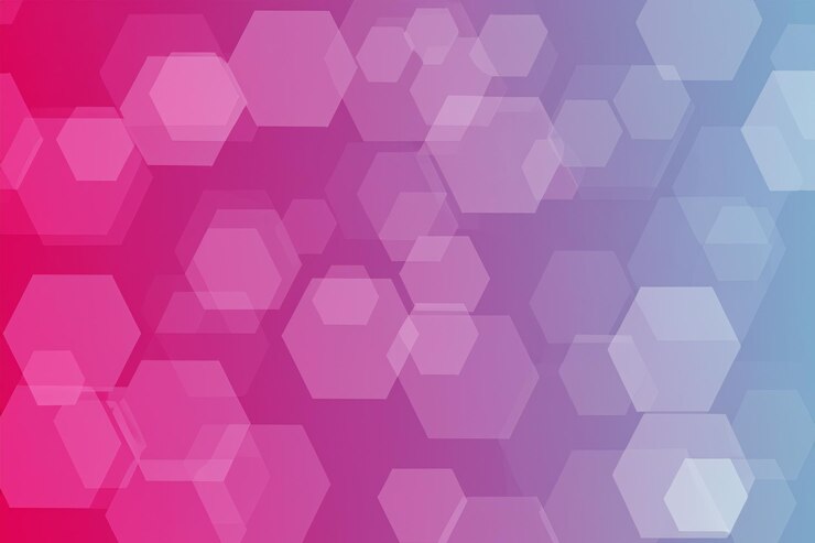 Foto color de fondo hexagonal
