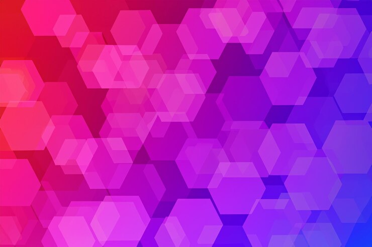 Foto color de fondo hexagonal