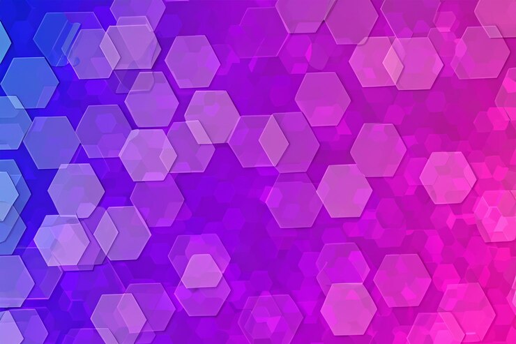 Foto color de fondo hexagonal