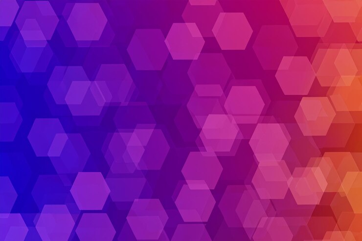 Foto color de fondo hexagonal
