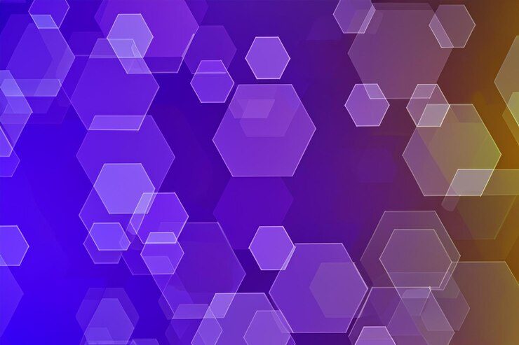 Foto color de fondo hexagonal