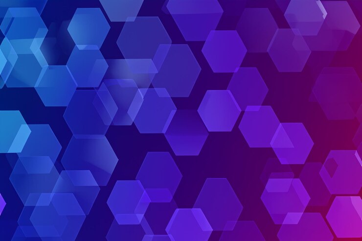 Foto color de fondo hexagonal