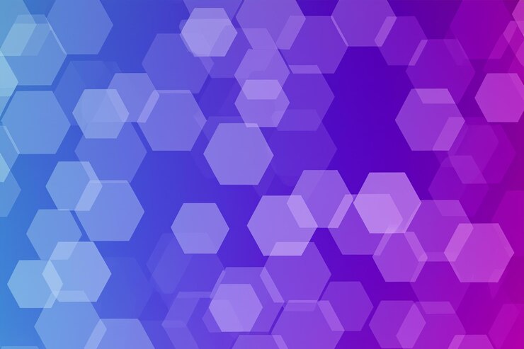 Foto color de fondo hexagonal