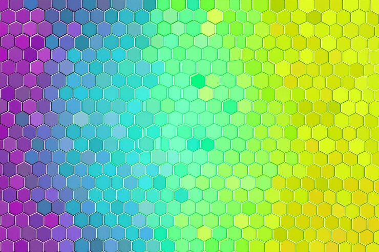 Foto color de fondo hexagonal
