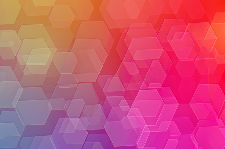 Foto color de fondo hexagonal