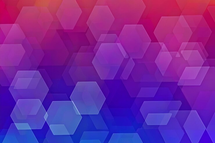 Foto color de fondo hexagonal
