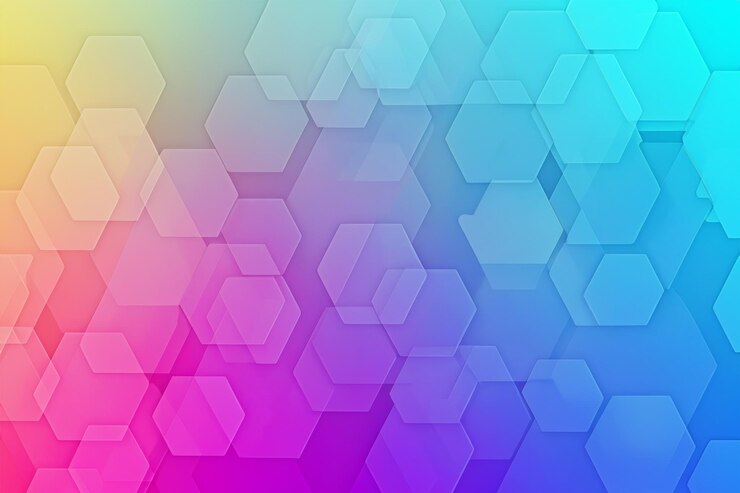 Foto color de fondo hexagonal