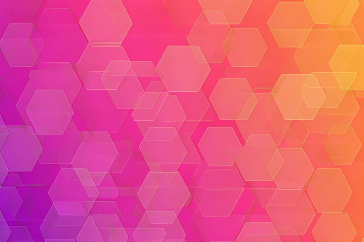 Foto color de fondo hexagonal