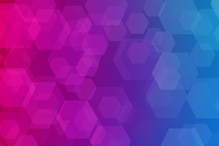 Foto color de fondo hexagonal