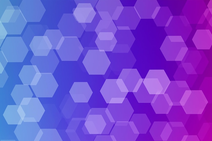 Foto color de fondo hexagonal