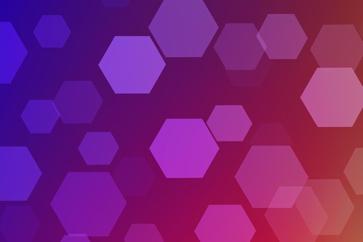 Foto color de fondo hexagonal
