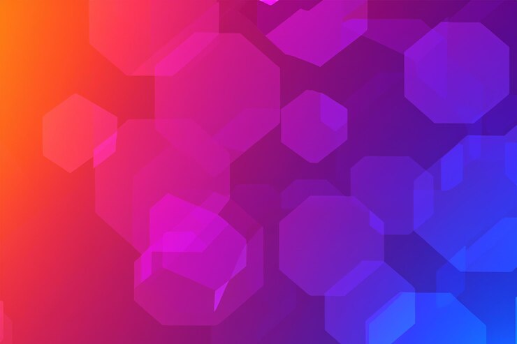 Foto color de fondo hexagonal