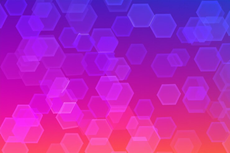 Foto color de fondo hexagonal