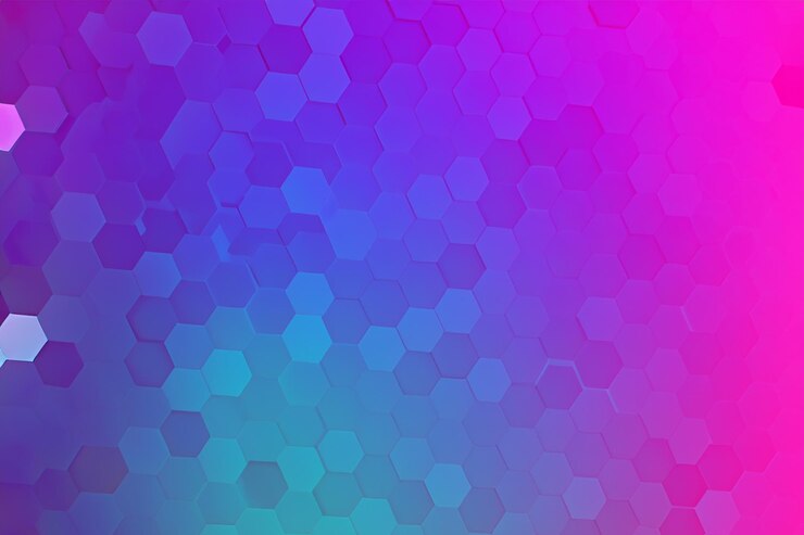 Foto color de fondo hexagonal