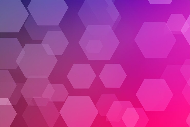 Foto color de fondo hexagonal