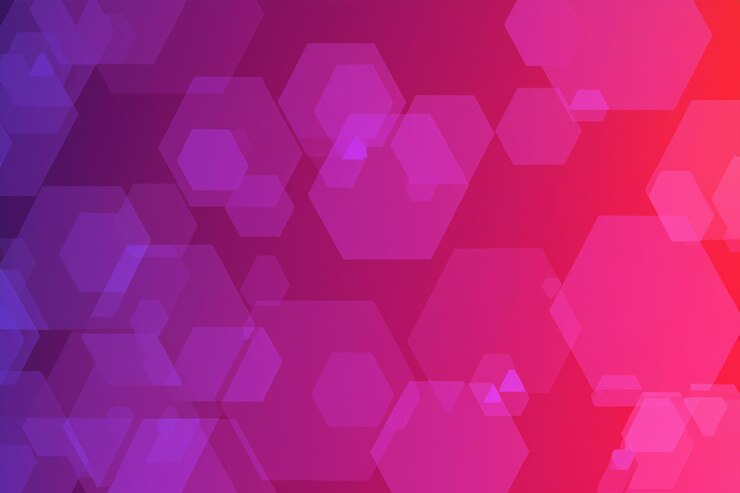 Foto color de fondo hexagonal