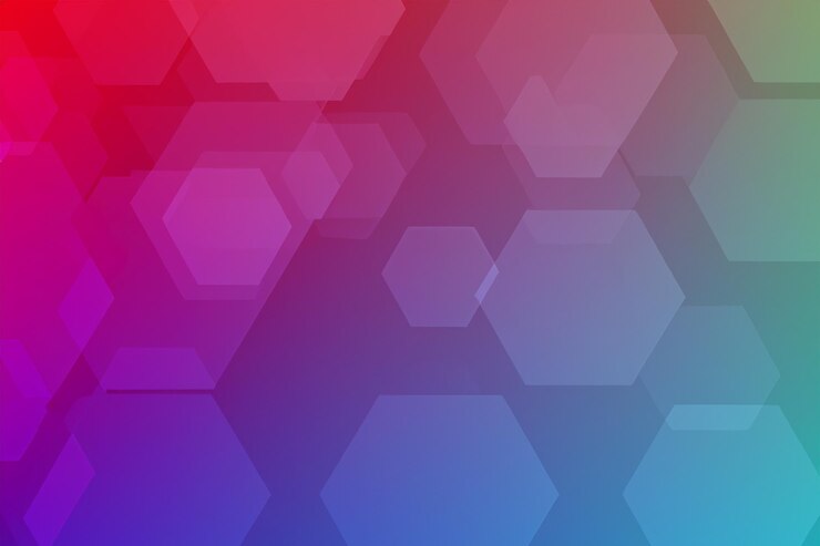 Foto color de fondo hexagonal