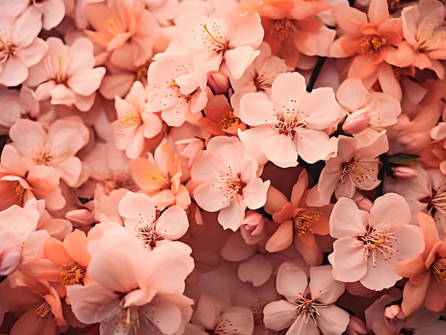 El color fuzz de melocotón, la flor de cerezo en primavera, el color de moda para 2024
