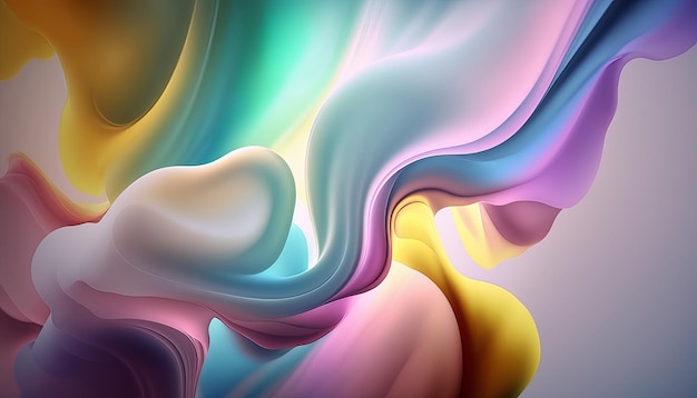 Color de luz de fondo abstracto IA generativa