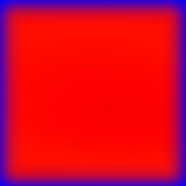 Color rojo con fondo cuadrado de marco azul.