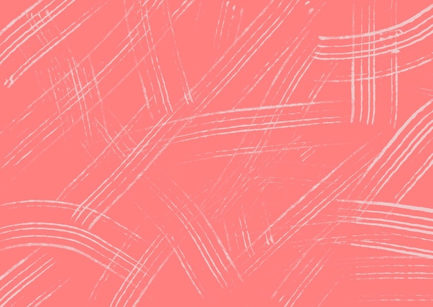 Color rosa de fondo de arte abstracto con líneas blancas onduladas. Fondo de patrón rayado en mal estado rosa. Diseño gráfico moderno con elementos futuristas.