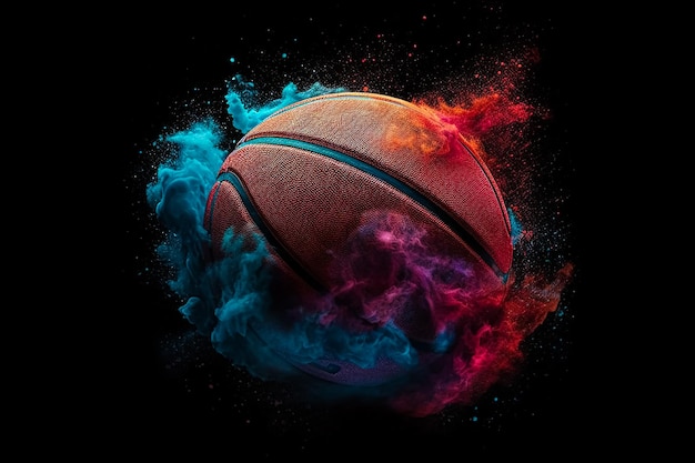 Color splash baloncesto IA generativa