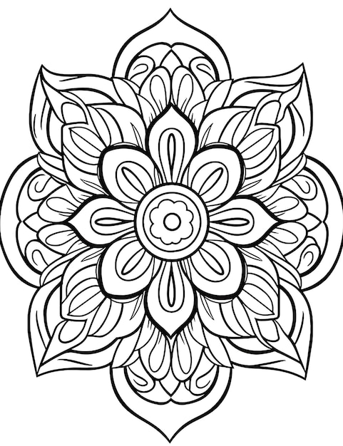 Coloração de arte para adultos circunscrita