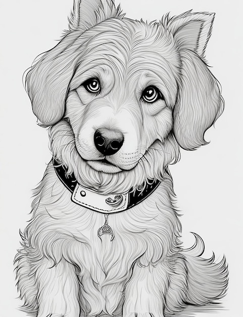 Coloração de desenhos animados de cães