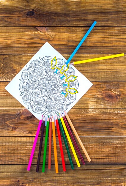 Coloração de mandalas antiestresse