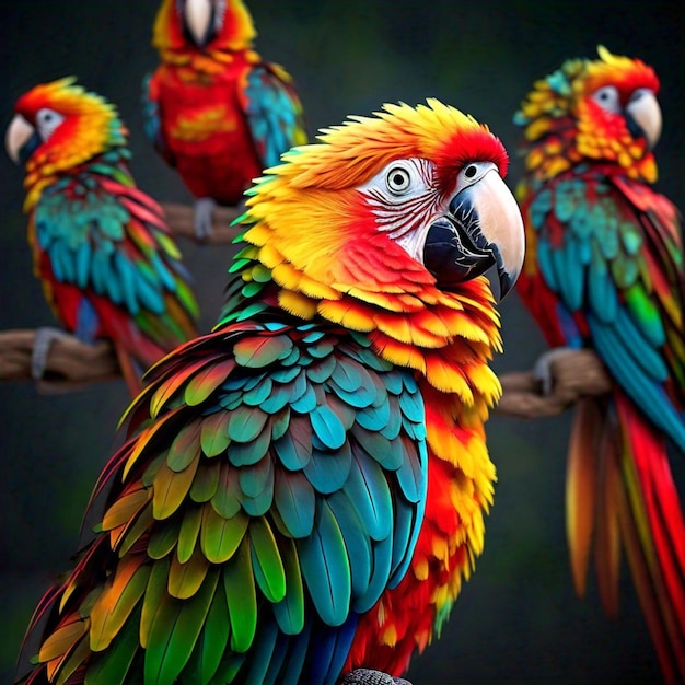 Foto coloração vibrante prazer inquisitivo observador afetuoso pássaro amoroso laços afeto preeni