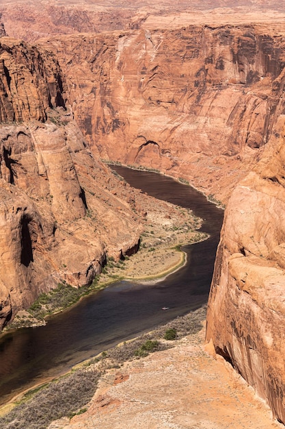 Foto colorado river am horseshoe bend grand canyon