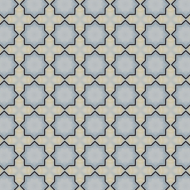 colorear formas geométricas de flores patrón y diseño de fondo