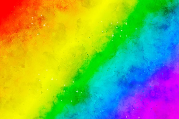 Colores del arco iris como pintura de acuarela Fondo colorido del orgullo LGBT