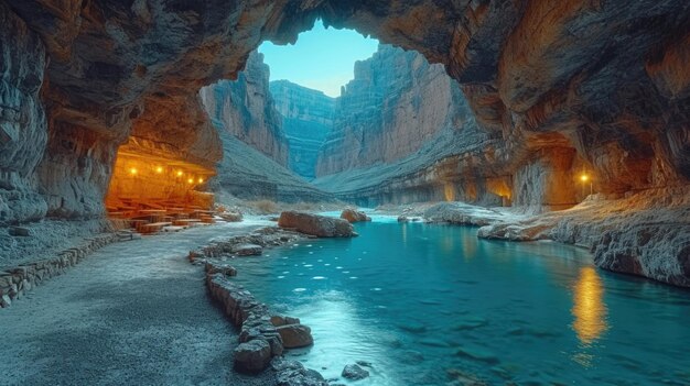 Foto los colores brillantes de los acantilados de piedra arenisca del desfiladero de arizona en el gran cañón, estados unidos.