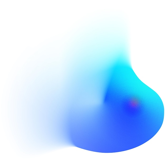 Colores degradados azules de forma abstracta con efecto borroso PNG