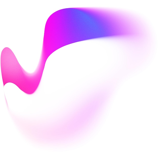 Colores degradados con efecto borroso en primer plano Elemento de forma abstracta PNG