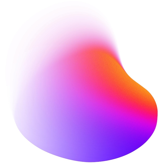 Colores degradados púrpura y naranja de forma abstracta con efecto borroso PNG