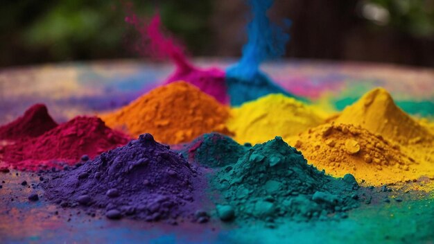 Foto los colores de fondo de holi