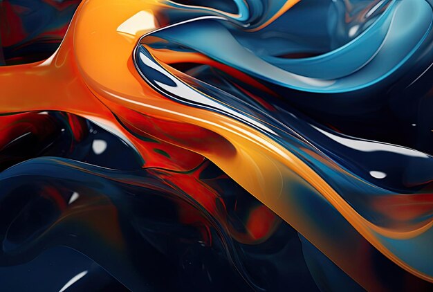 Foto colores líquidos de licor en el fondo abstracto del patrón