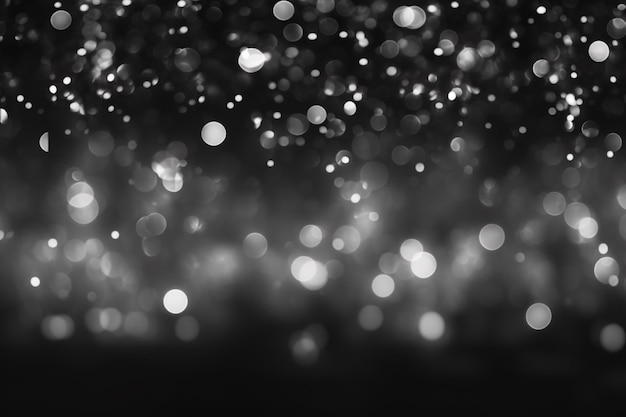 Los colores de luz bokeh negro y blanco en un fondo abstracto