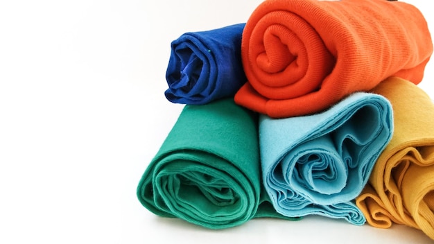 Colores surtidos de rollos de tela de algodón para camisetas