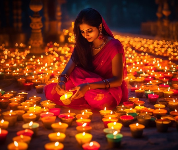Los colores vibrantes de Diwali
